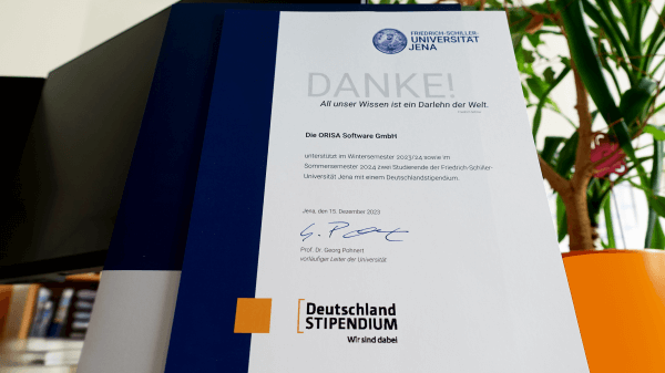 ORISA, Deutschlandstipendium scholarship