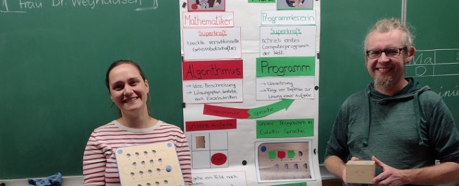 Kolleg:innen bei der CodeWeek